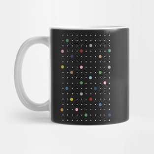 Pin Points Black Mug